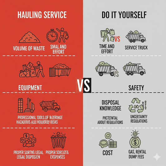 When to Hire a Hauling Service vs. Doing It Yourself